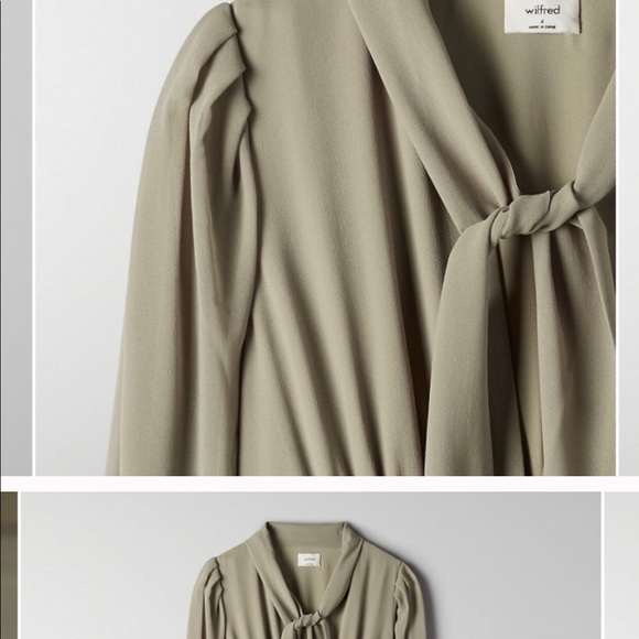 FOUND!! ISO Aritzia Wilfred Mambo Dress in Green - Picture 2 of 6